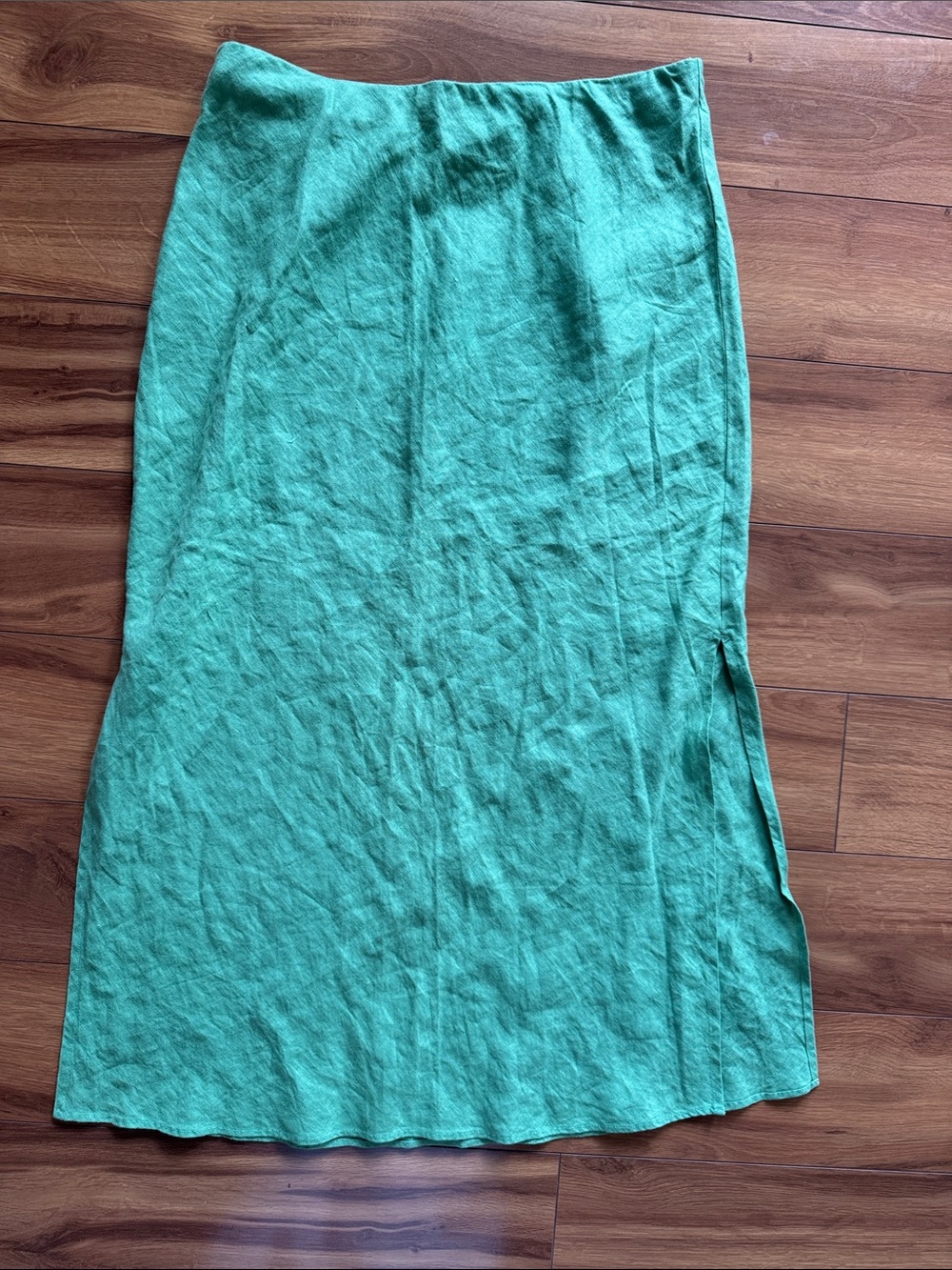 J.Crew Green Linen Skirt L